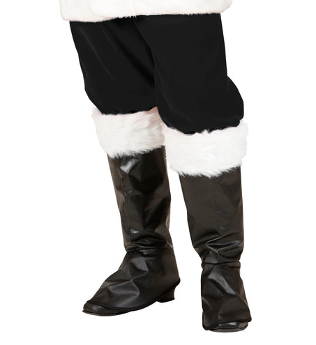 Widmann SRL Opzetlaarzen kerstman zwart met pluche