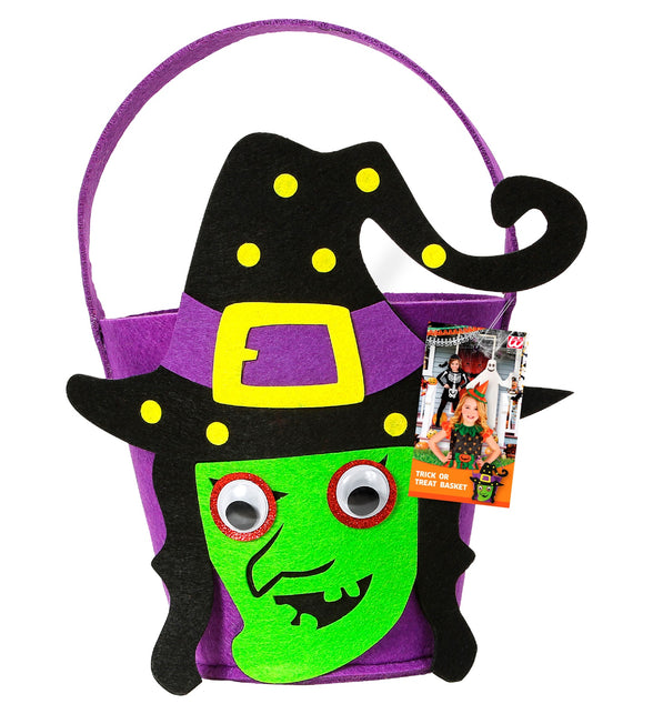 Widmann SRL Paars heksen snoeptasje halloween