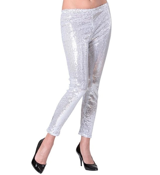Widmann SRL Pailletten legging zilver Milou