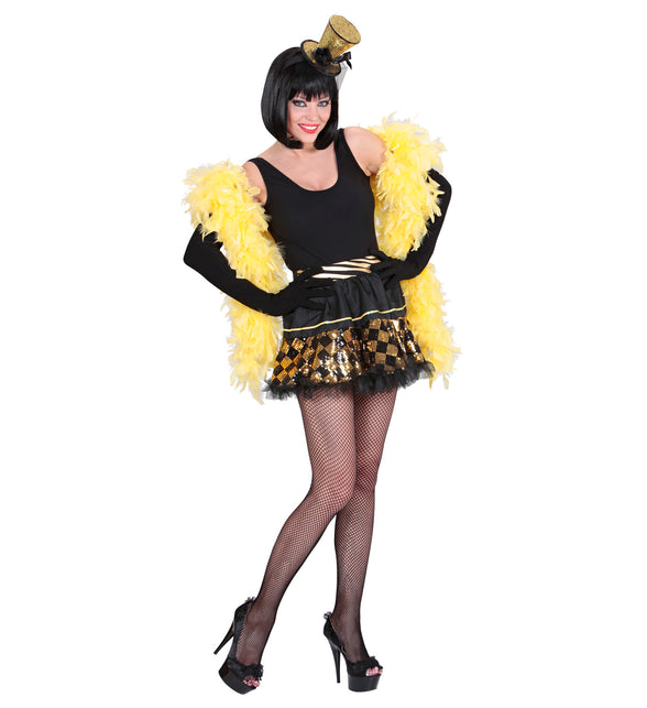 Widmann SRL Pailletten petticoat in zwart goud