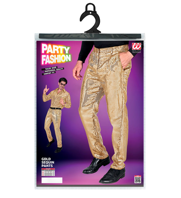 Widmann SRL Paillettenbroek Frank heren goud