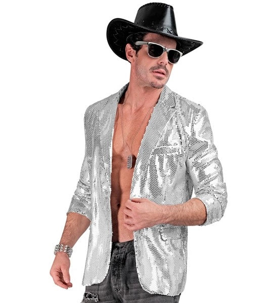 Widmann SRL Paillettencolbert zilver