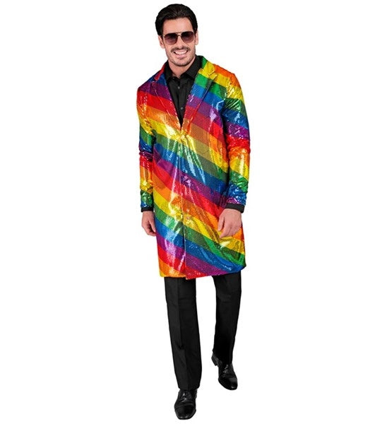 Widmann SRL Paillettenjas regenboog Pride