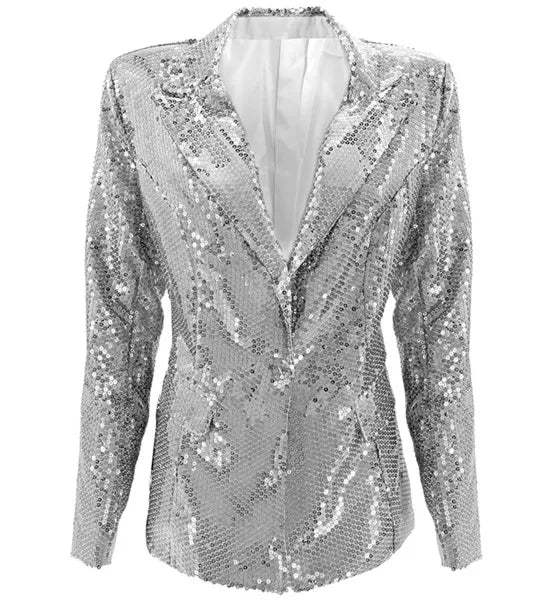 Widmann SRL Paillettenjas zilver Huby