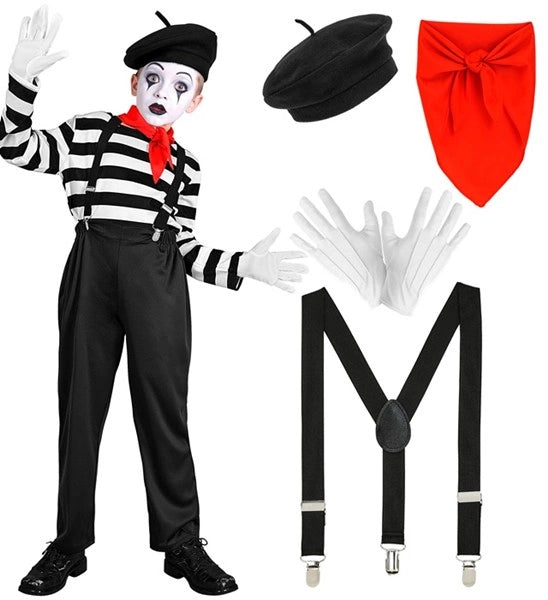 Widmann SRL Pantomime jongen kostuum Niels kind