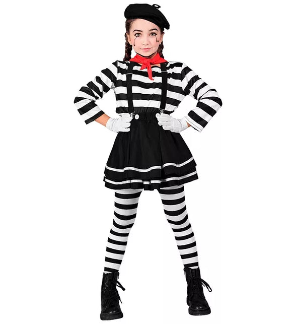 Widmann SRL Pantomime meisje kostuum Lara kind