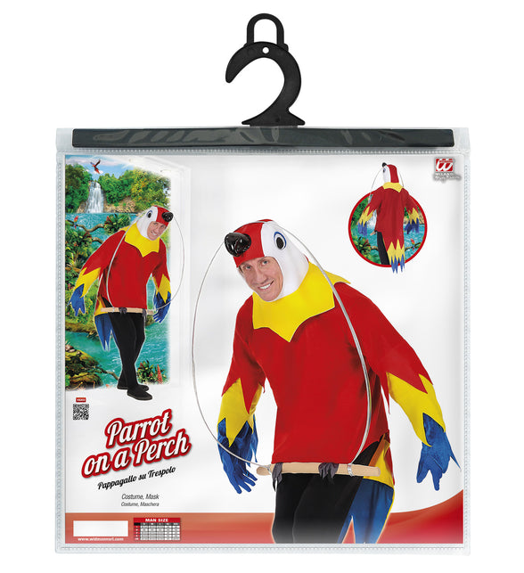 Widmann SRL Papegaaien pak met rekje