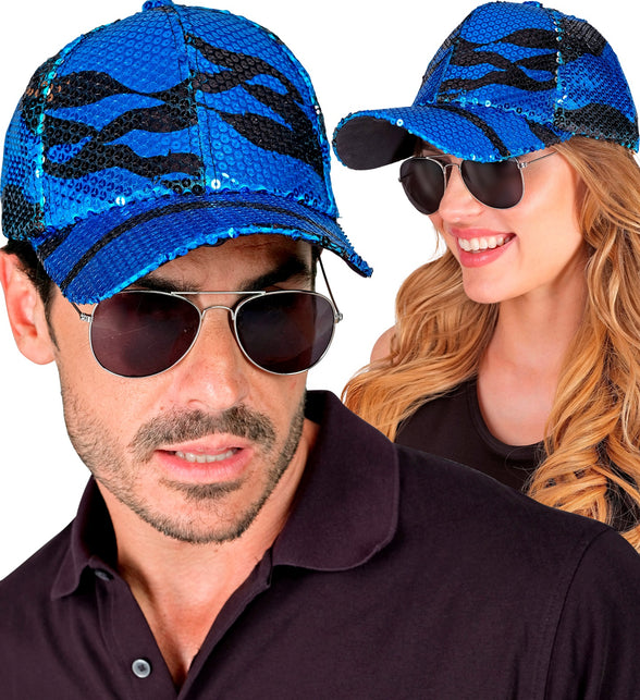 Widmann SRL Pet pailletten blauwe golf