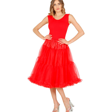Widmann SRL Petticoat rood tule 65cm