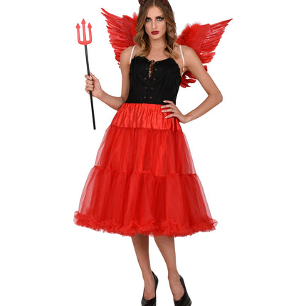 Widmann SRL Petticoat rood tule 65cm