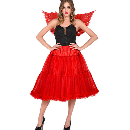Widmann SRL Petticoat rood tule 65cm