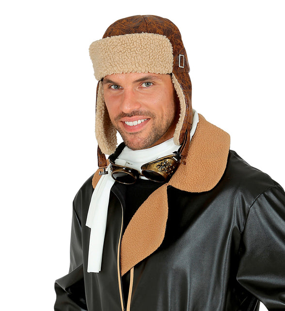 Widmann SRL Piloten muts retro vliegenier