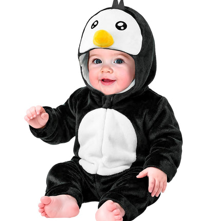 Widmann SRL Pinguin kostuum pluche fluweel