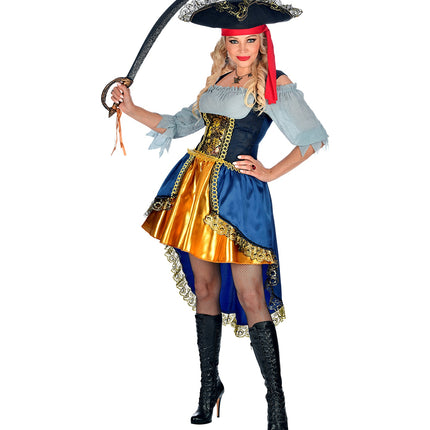 Widmann SRL Piraten kapitein kostuum dames