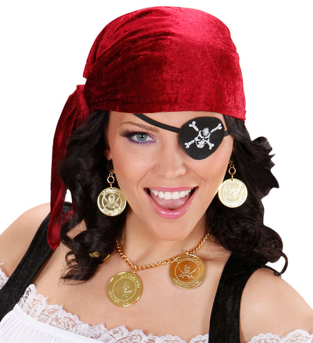 Widmann SRL Piraten ketting en oorbellen