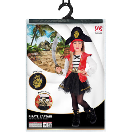 Widmann SRL Piraten pak Tessa meisje