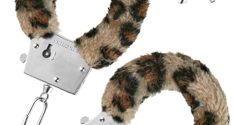 Widmann SRL Pluche handboeien luipaard