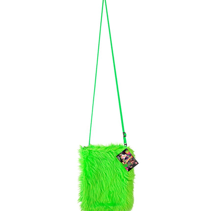 Widmann SRL Pluche handtas in neon groen