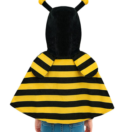 Widmann SRL Pluche poncho met muts bij