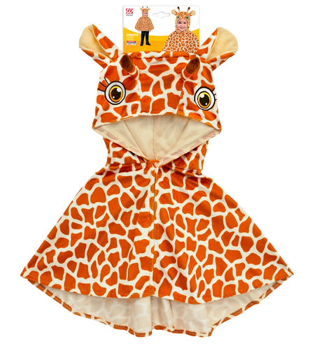 Widmann SRL Pluche poncho met muts giraf