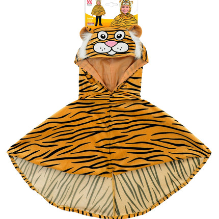 Widmann SRL Pluche poncho met muts tijger