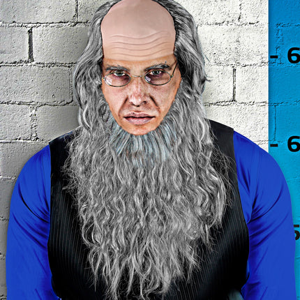 Widmann SRL Pruik Amish met baard en bril