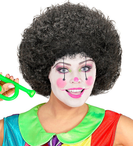 Widmann SRL pruik clown zwart