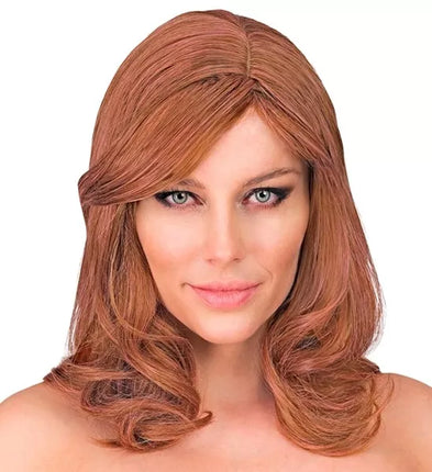 Widmann SRL Pruik droomhaar Bella bruin/roze