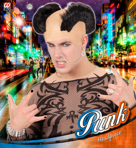 Widmann SRL Pruik hanenkam dubbel gothic