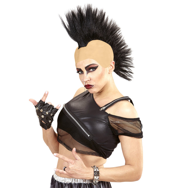 Widmann SRL Pruik hanenkam zwart