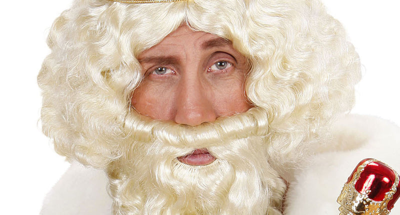 Widmann SRL pruik karakter met lokken en baard blond