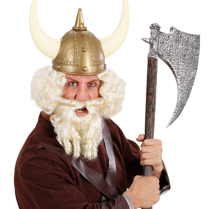 Widmann SRL pruik karakter met lokken en baard blond