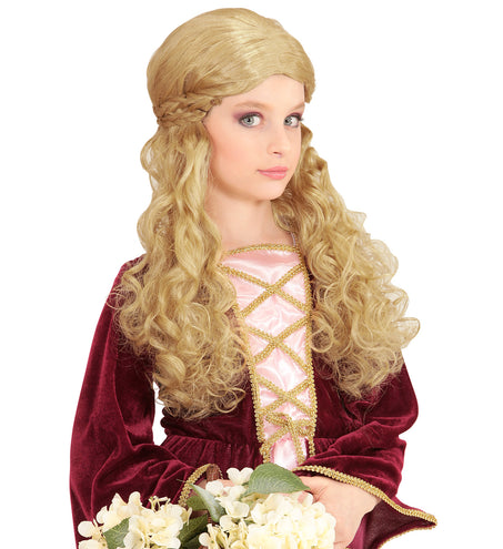 Widmann SRL Pruik Kind Middeleeuwen Blond