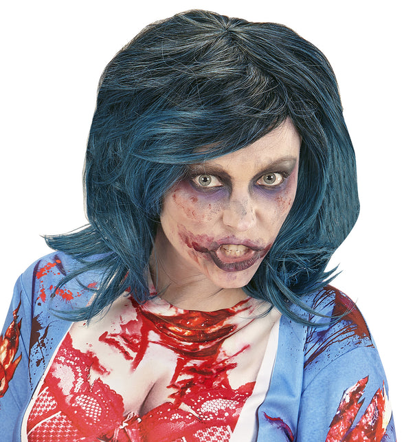 Widmann SRL Pruik Megan blauw zwart