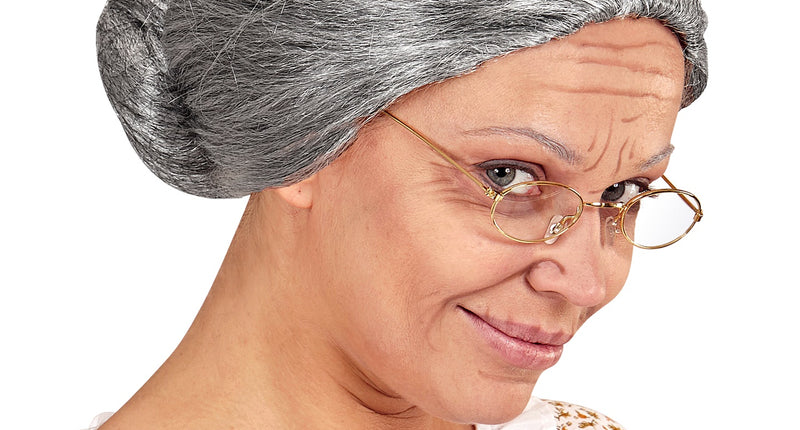 Widmann SRL Pruik oma met knotje