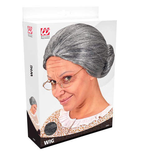 Widmann SRL Pruik oma met knotje