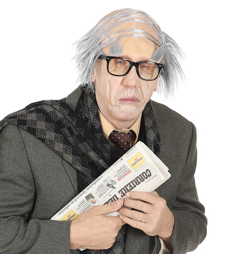 Widmann SRL Pruik oude man met wenkbrauwen