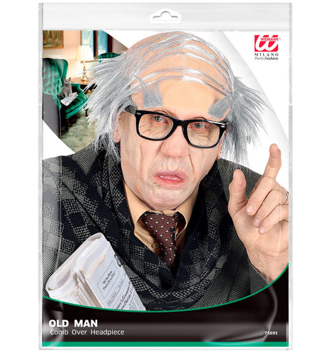 Widmann SRL Pruik oude man met wenkbrauwen