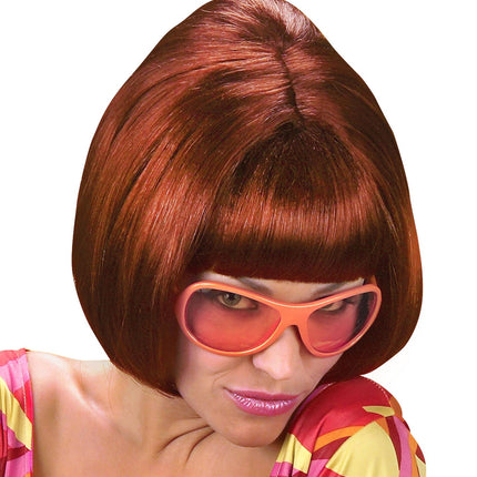 Widmann SRL pruik party girl 70s bruin