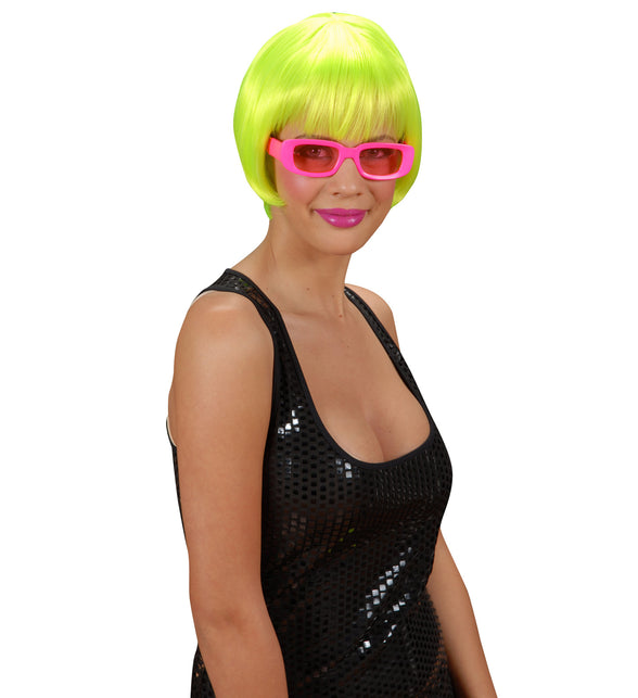 Widmann SRL pruik rave neon groen
