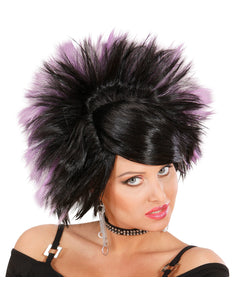 Widmann SRL Pruik Rock Prinses Zwart/Paars