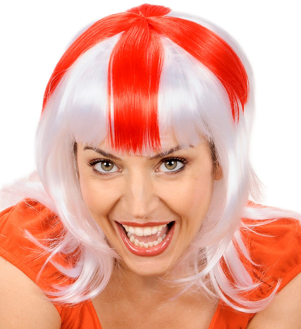 Widmann SRL Pruik rood wit Engeland