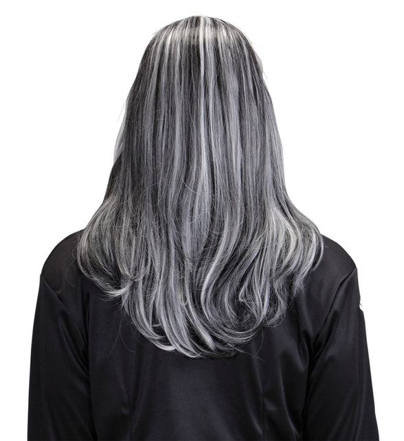 Widmann SRL Pruik vampier grijs lang haar