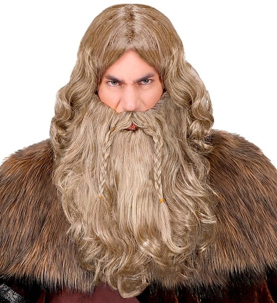 Widmann SRL Pruik viking met baard en snor Wiki