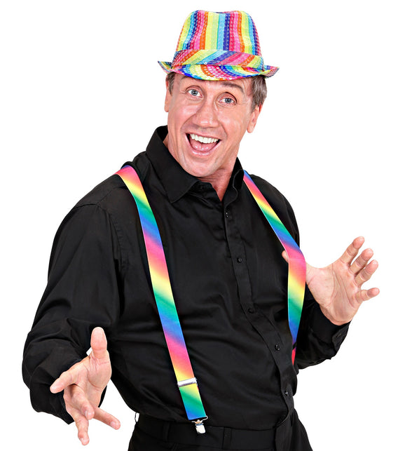 Widmann SRL Regenboog bretels gradient