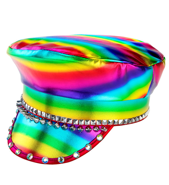 Widmann SRL Regenboog pet met studs