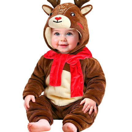 Widmann SRL Rendier kostuum pluche fluweel Santa