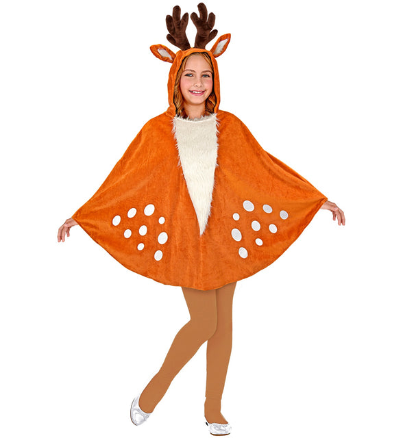 Widmann SRL Rendier poncho met muts kinderen