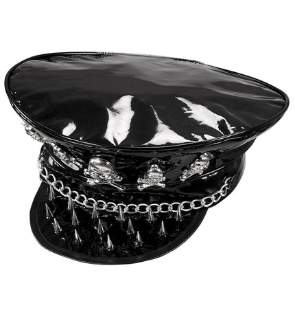 Widmann SRL Rocker hoed met schedeltje en ketting