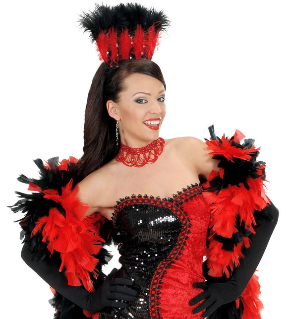 Widmann SRL Rode Choker Met Pareltjes